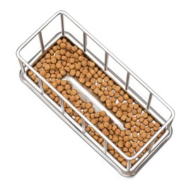 La La Pet® Reptile Feeding Dish Turtle Food Water Bowl Turtle Feeders Pet Breeding Tray Pet Feeding Plate for Lizards Amphibians Gecko Snake(Rectangular)