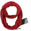 World of Scarfs Hidden Zipper Secret Pocket Scarf Snood Wrap