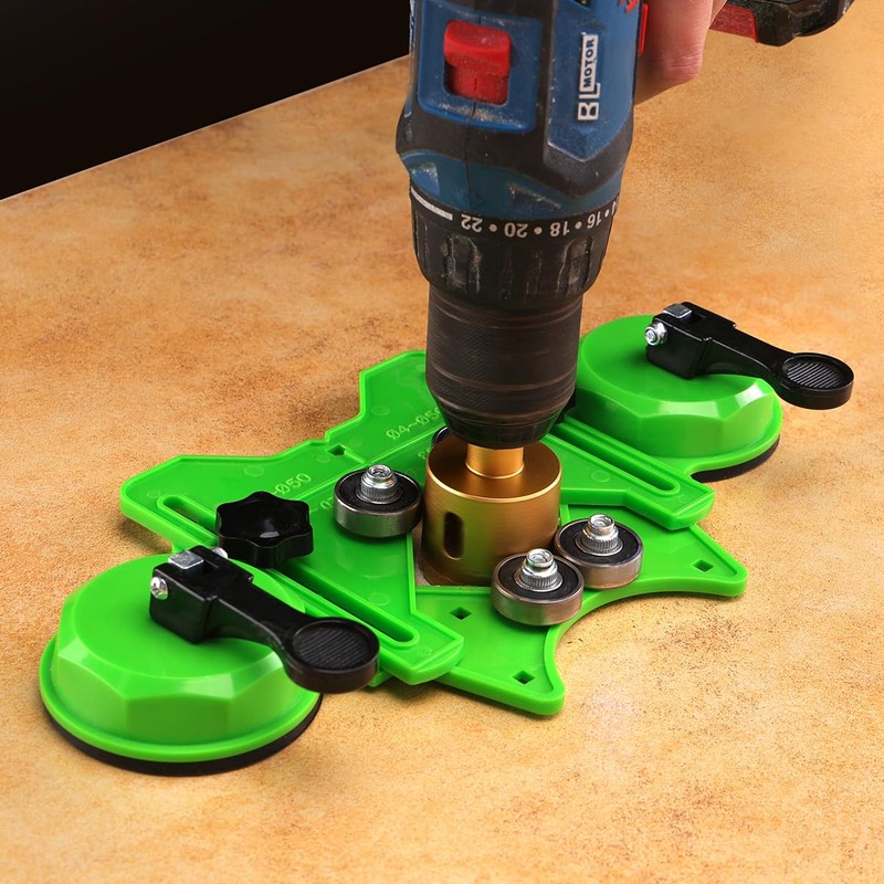 MARSBASE Diamond Hole Saw Kit, 10 PCS Dry/Wet Brazing Tile