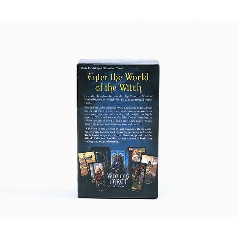 Fankexi Tarots Cards Deck,Witches Tarot Cards Sets Deck, E-Guide to
