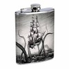 Gigantic Octopus Kraken Flask D8 8oz Stainless Steel Scary Sea
