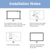 150 Inch Projector Screen 16:9 HD 4K Foldable Portable Double