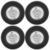 4Pcs Metal Drifting Rubber Wheel Tire Replacement Accessory for WPL