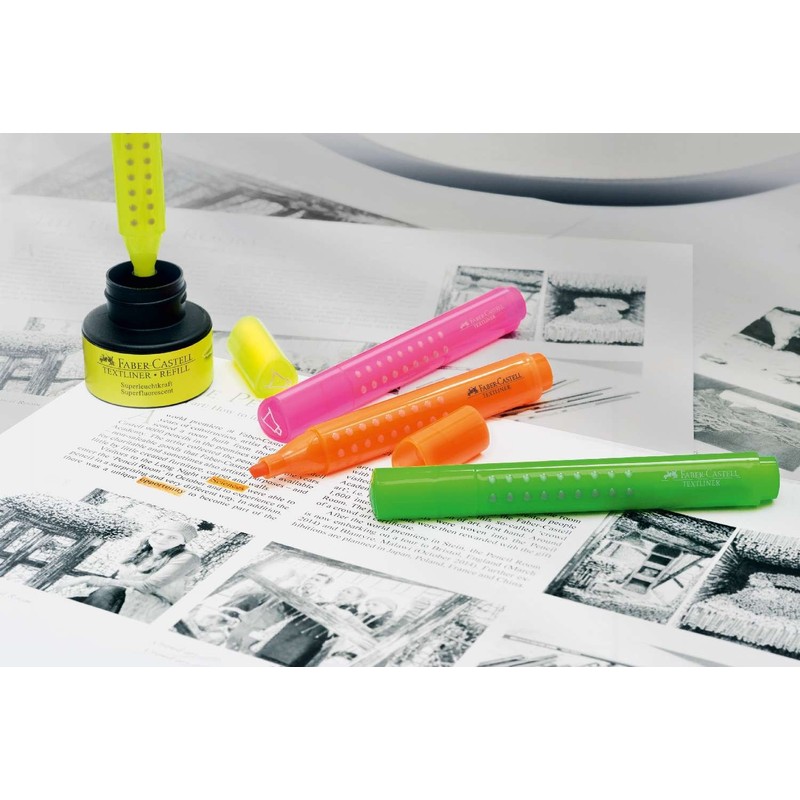 Faber Castell 154363"Grip 1543" Highlighter - Green