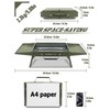 Charmline 14x9inch Small Desktop Charcoal Grill, Liftable Grilling Net, Saving