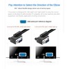 RIKYJIC DB9 RS232 Right Angle Serial Cable 9 Pin Male