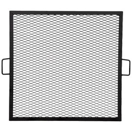 Sunnydaze Square Fire Pit Grill Grate - Campfire Grill Grate Over Fire Pit - BBQ Cooking Replacement Rack with Handles - 40 Inch