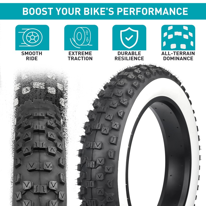 1/2 Pack Fat Tire for Ebike Mountain Bike Heavy Duty