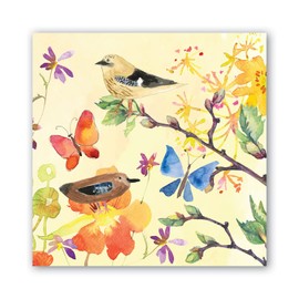 Michel Design Works Birds and Butterflies Napkins