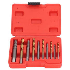 5 Piece Screw Extractor and 5 Piece Drill Bit for Left Hand, Screw Extractor Set, High Performance Bolt Extractor Set for Left Hand, Drill Bit for Removing Broken