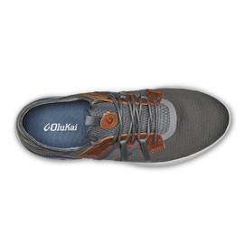 OLUKAI Mio Li Men's Athletic Shoes Breathable Mesh Comfort Fit Wet Grip Rubber Soles Pavement Vintage Indigo 12