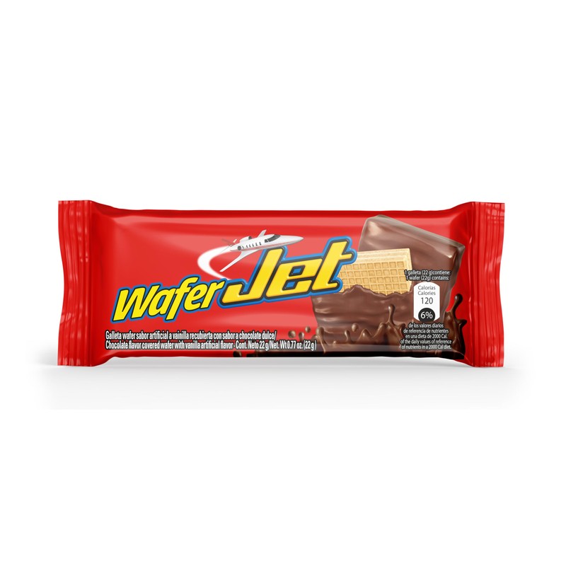 Jet Chocolate Covered Vanilla Wafer, 10 Units, 7.7 oz