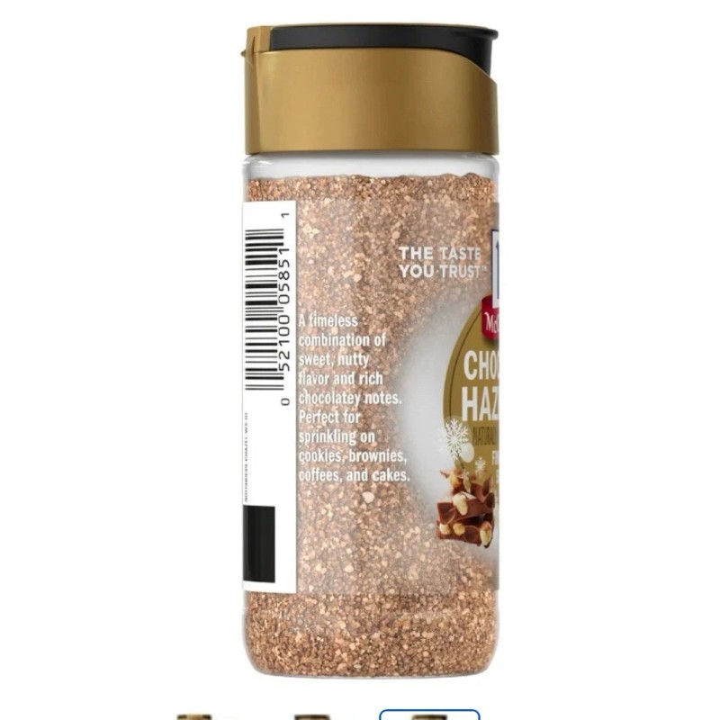 McCormick Chocolate Hazelnut Finishing Sugar New 2025