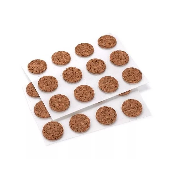 Unbranded Cork Dots 24 Self Adhesive 1" Diameter Cushion Floor