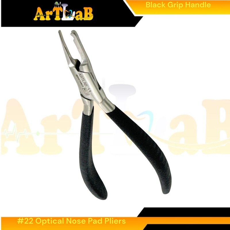 No. 22 Eyewear Nose Pad Applicator Pliers - Black Grip