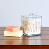 Youngever 2 Pack 15 Ounce Clear Plastic Apothecary Jars, Square