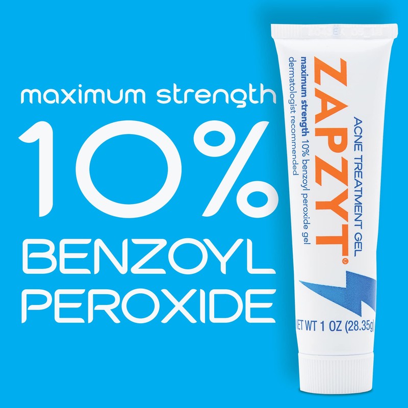 Zapzyt Zapzyt Maximum Strength 10% Benzoyl Peroxide Acne Treatment Gel