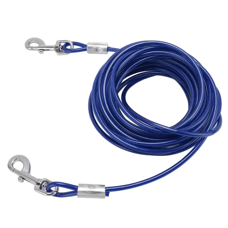 Dog Tie Out Cable Steel Wire Double Head Bite Resistant