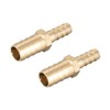 sourcing map Brass Reducer Barb Hose Connector Adapter 12 mm