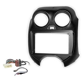 Sound-way - 9" inch dash car stereo facia radio adapter compatible with Nissan Micra/March (K13) 2010-2013 / Renault Pulse 2011-2017 - KA22-295