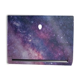 MightySkins Glossy Glitter Skin Compatible with Alienware M15 R7 (2022) Full Wrap Kit - Violet Stars | Protective, Durable High-Gloss Glitter Finish | Easy to Apply & Change Styles | Made in The USA