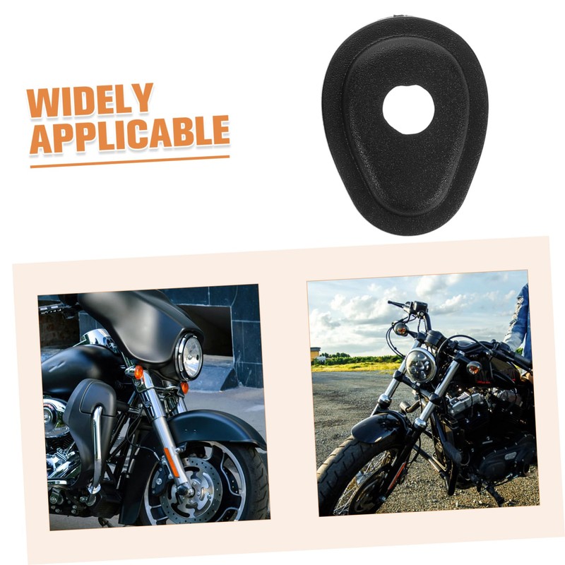 Zerodeko 4pcs Black Turn Signal Adapter Spacers for Motorcycle Indicator