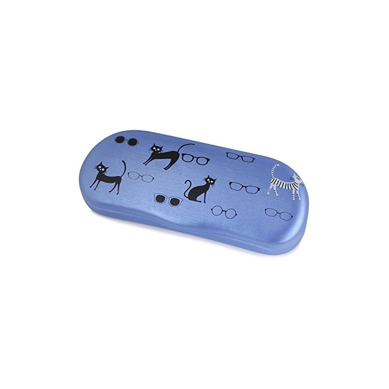 Pearl SO-72 095068 Glasses Case, Blue, Cat and Glasses Hard