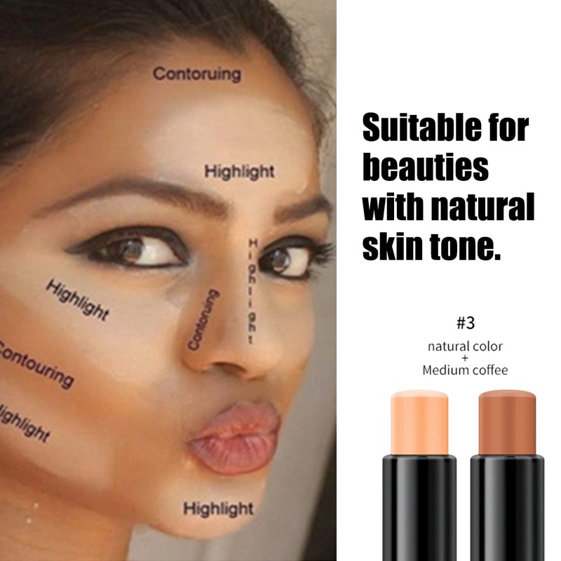 Contour Stick, 2 in 1 Body Face Highlighter Stick and