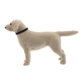 iplusmile Realistic Labrador Dog Figurine Lifelike Desktop Ornament Miniature Animal Decor for Home Dog Lovers and Collectors