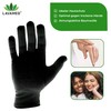 LAVAMED Dermatest Cotton Gloves Black Protective Gloves 100% Pure Cotton