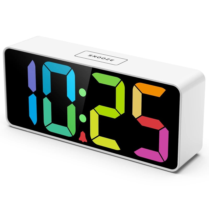 Welgo 7.5 Inches Large Digital Alarm Clock for Seniors &