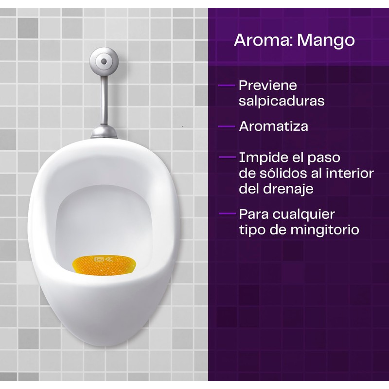 Gel Kleen. Tapete para Mingitorio Antisalpicaduras. Mango