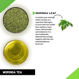 TEACURRY Moringa Tea (1 Month Pack, 30 Tea Bags) - Helps with Liver and Hair Wellness | Moringa Leaf tea