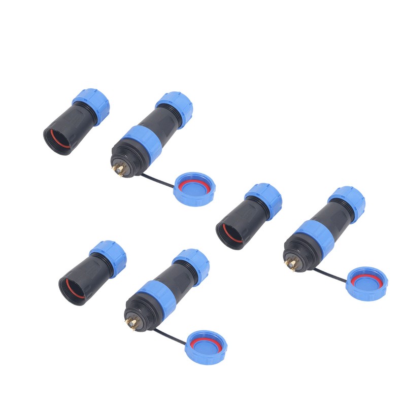 3PCS SP21 3 Pin Aviation Plug Socket IP68 Waterproof Sealing