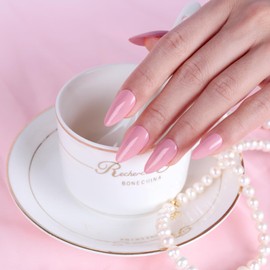 Imtiti Baby pink Gel Nail Polish, 1 Pcs 0.5 fl oz Light Pink gel nail polish Color Soak Off Gel Polish Nail Art Manicure Salon DIY Nail Lamp Gel Nail Design Christmas Decoration