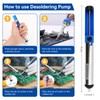 Soldering Iron Kit, 100 W LED Visible Temperature Adjustable 180-520°C
