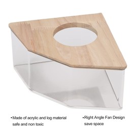 FOKH Hamster Sand Bowl Acrylic Hamster Bowl for a Small pet for a Hamster FOKHJjs