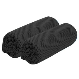 Cooling Towel, Black, Cool When Shaken, Instant Cooling, Ice Towel, Cool, Cool, Cool, Cooling, Taro, Reikan, UV Protection, Quick Drying, Summer, Sports, Neck Cooling, Heat Stroke Prevention, Goods