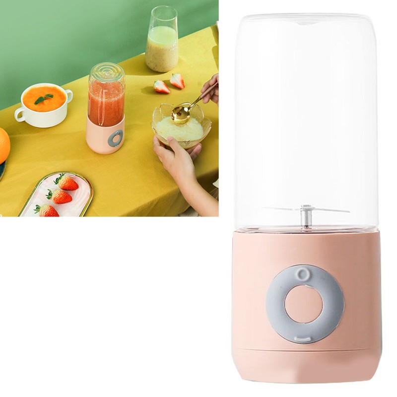 Portable Blender Juicer 6 Blades USB Rechargeable Fruit Mixer Juicer