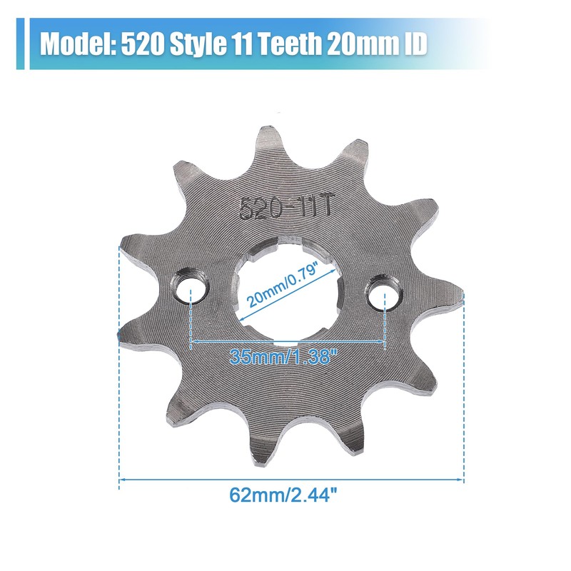 QUARKZMAN 520 Style 11T Teeth 20mm Inner Diameter Motor Front