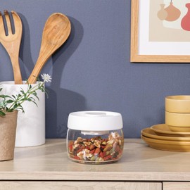 Fuji Boeki 40697 Air Release Canister, 13.5 fl oz (400 ml), Width 4.3 x Depth 4.3 x Height 3.6 inches (10.9 x 10.9 x 9.1 cm), White, Storage Container, Sealed