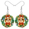Cute Christmas Cat Earrings Dangle For Women Girls Charm Decoration