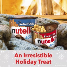 Nutella Go Hazelnut Spread Snack Cups with Breadsticks Pack of 24