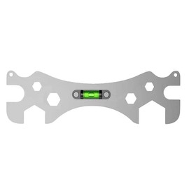 RecDec Faucet Wrench Shower Spanner 9mm 12mm 14mm 17mm 23mm 30mm Screw Nut Openings with Level for Shower Repair Bathroom Hose Pipe Plumbing Removal Basin Tap Drain Sink Tool