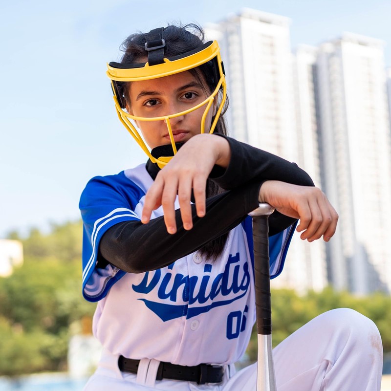 Dinictis Softball Face Mask, Lightweight, Comfortable, with Wide Field Vision,