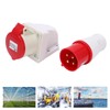 Industrial Plug Socket 380415V 32A 4Pin 3P+E IP44 Waterproof Surface