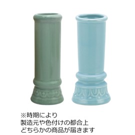 マルエス 仏具 線香差し 青磁無地 約11.6×6cm