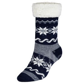 Women’s Warm Thick Winter Socks With Inner Teddy Fur Lining And Anti-Slip Soles [033] - 40-45