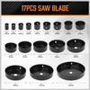 HORUSDY Hole Saw Set 24PCS Hole Saw Kit,Hole Saw Drill