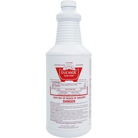 Lucasol One Step Disinfectant, 1 Quart (32 Ounce) Disinfectant, All Purpose Cleaner Disinfectant Spray For Hospitals, Barber Supplies, Household Essentials, School, Salons, Household Cleaning And More